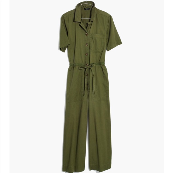 Madewell Wide-Leg Utility Jumpsuit in Olive - Picture 5 of 8